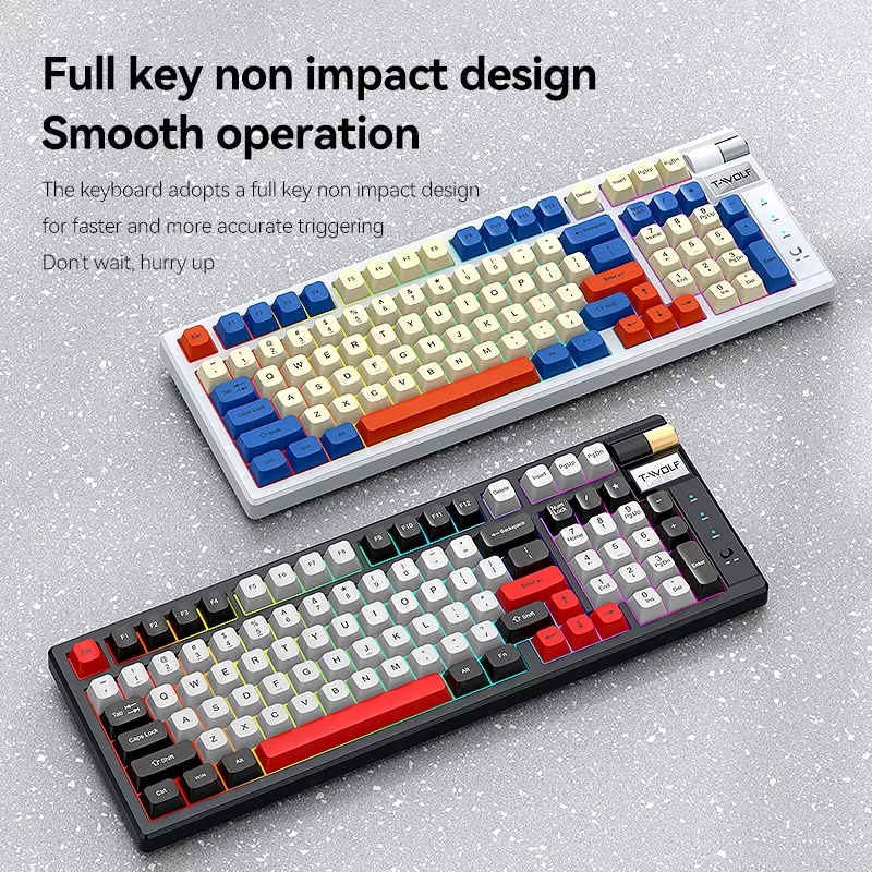 T-WOLF T70 Three-Mode Mechanical Keyboard thumbnail 2