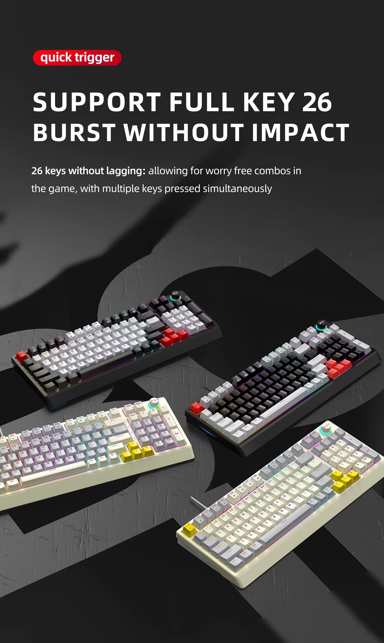 T-Wolf T50  Mechanical Keyboard thumbnail 8
