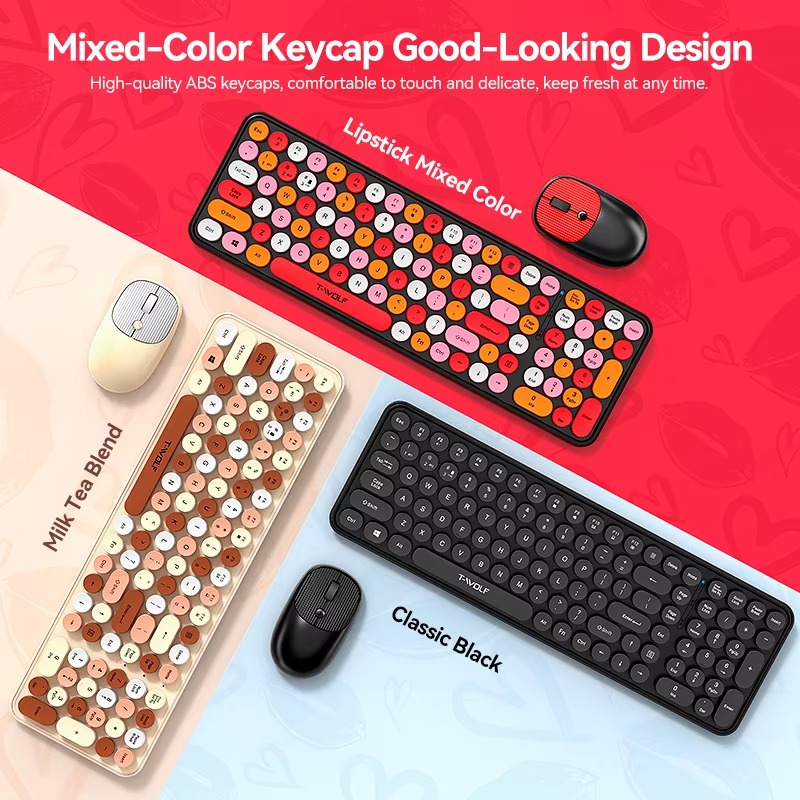 T-WOLF TF350 2.4G Wireless Keyboard & Mouse Combo thumbnail 7