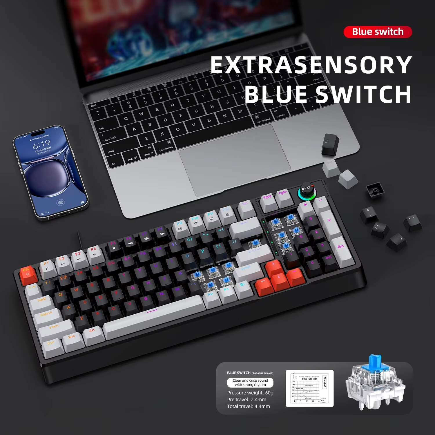 T-Wolf T50  Mechanical Keyboard thumbnail 3