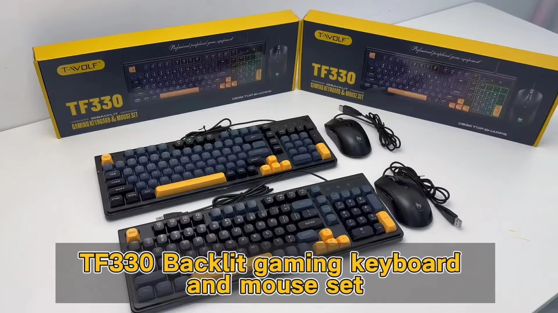  T-WOLF TF330 Wired Gaming Keyboard & Mouse Combo thumbnail 7