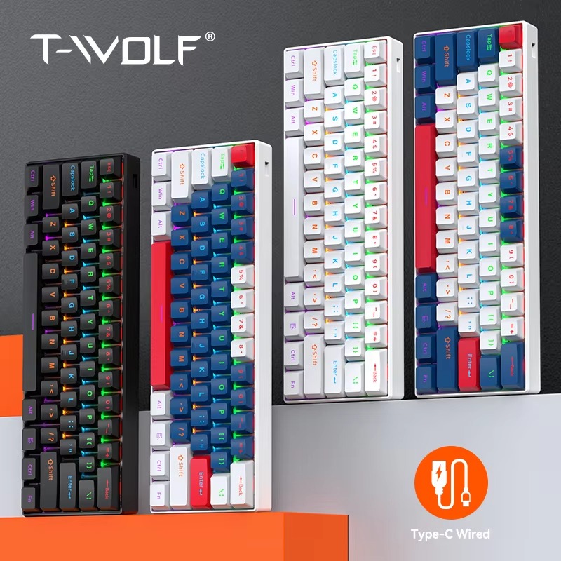 T-WOLF T60 USB Wired Gaming Keyboard thumbnail 2