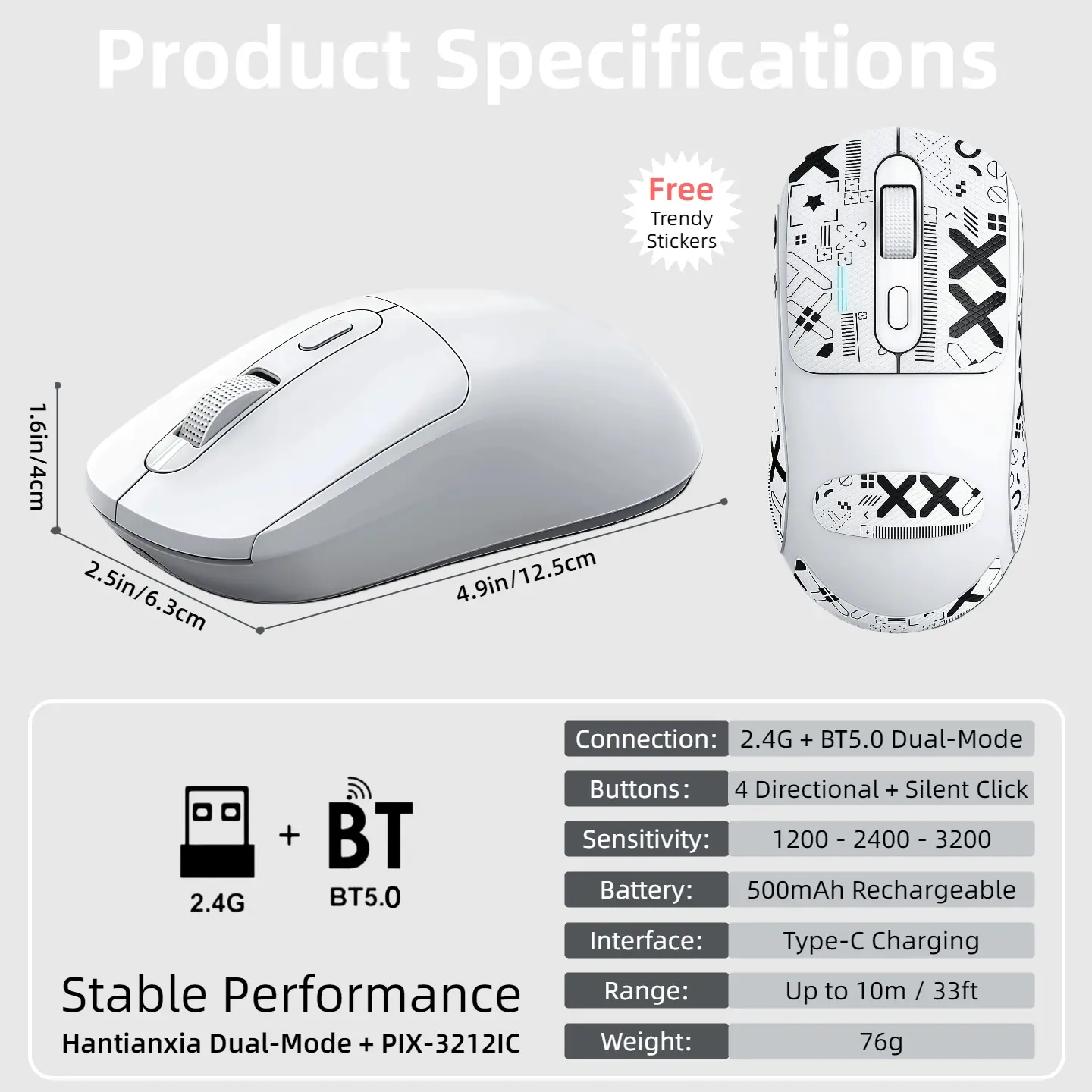Ultra-Lightweight & Long Battery Life