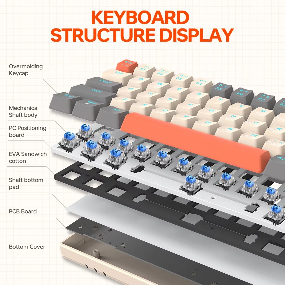 T-WOLF T60 USB Wired Gaming Keyboard thumbnail 8