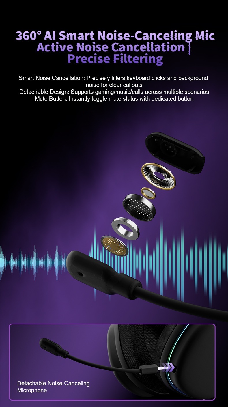 AI Noise-Canceling Mic