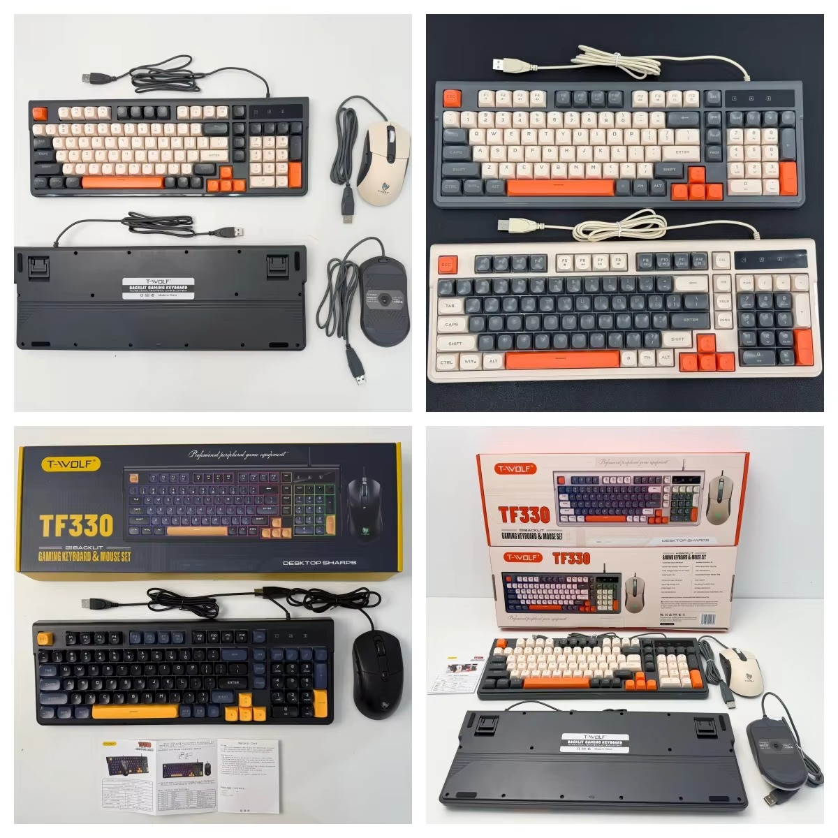  T-WOLF TF330 Wired Gaming Keyboard & Mouse Combo thumbnail 5