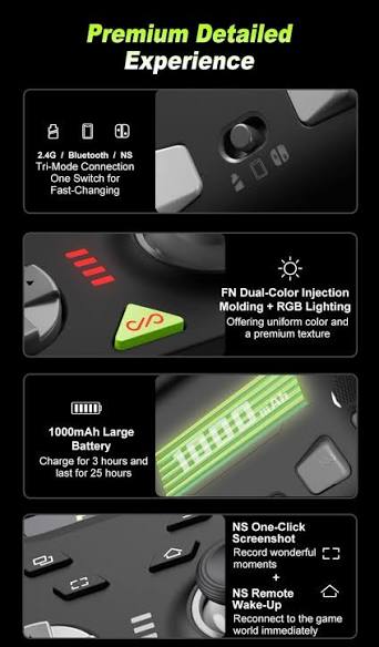 1000mAh Battery & Quick Switch Controls